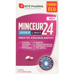Forte Pharma Minceur 24 45+ Fort Θερμογεννετικός Λιποδιαλύτης 2x28 Ταμπλέτες