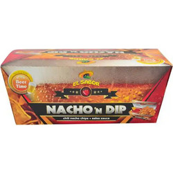 Σνακ Καλαμποκιού Και Σάλτσα Ντιπ El Sabor Nacho And Dip Chili Chips And Salsa Sauce