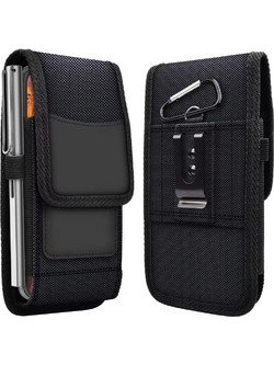 Vertical Universal Case Oxford Model 4 For Iphone 13 Pro Max / Samsung S21 Ultra / Xiaomi 12 Ultra Black OEM