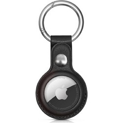 Apple AirTag PU Leather Case - Black