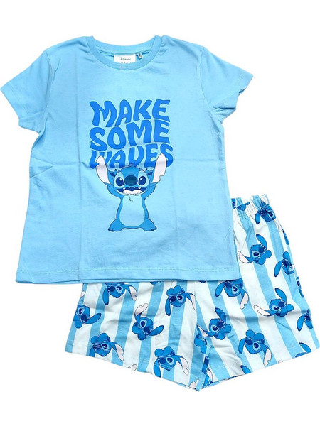ΠΙΤΖΑΜΑ ΑΓΟΡΙ DISNEY STITCH 002658 ΣΙΕΛ (6-14 ΕΤΩΝ)