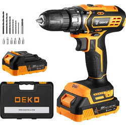 DeKo DKCD20XL01-10S3 Δραπανοκατσάβιδο Μπαταρίας 20V 2x2Ah