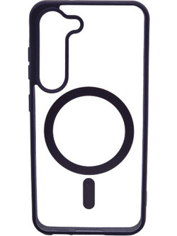 Magsafe Back Cover Σιλικόνης Διάφανο-Μώβ (Galaxy S24)