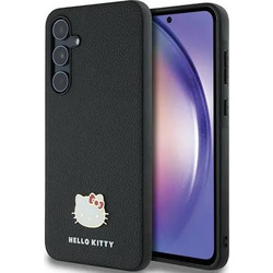 Hello Kitty Metal Logo Kitty Head case for Samsung Galaxy A55 - black - (Hel000130-0)
