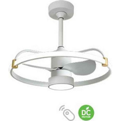 Lineme Alena 02-00192 Ανεμιστήρας Οροφής 45W με Φως & Τηλεχειριστήριο Λευκός