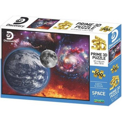Puzzle Prime 3D Earth & Moon 500 Κομμάτια