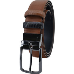 Leather 100 ΔΕΡΜΑΤΙΝΗ ΖΩΝΗ ΔΙΠΛΗΣ ΟΨΗΣ 35-BELT-9652 (TAMBA-BLACK)