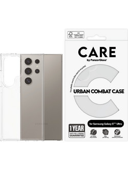 CARE by PanzerGlass - Flagship Case Transparent Urban Combat w. Clear Frame Samsung Galaxy S 2025 Ult
