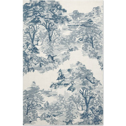 Ted Baker Landscape Toile Χειροποίητο Χαλί Ορθογώνιο Καλοκαιρινό Βαμβακερό 170x240cm Light Blue 162608