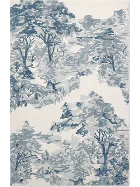 Ted Baker Landscape Toile Χειροποίητο Χαλί Ορθογώνιο Καλοκαιρινό Βαμβακερό 170x240cm Light Blue 162608