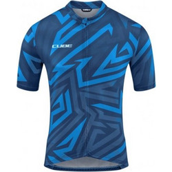 Μπλούζα Cube με κοντό μανίκι ATX Jersey Full Zip CMPT S/S - 12379