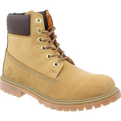 Lumberjack Nubuck Γυναικεία Μποτάκια Αστραγάλου Suede Μπεζ με Χοντρό Χαμηλό Τακούνι SW00101-021-D01-M0001