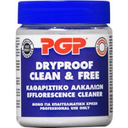 PGP CLEAN & FREE 350GR ΚΑΘΑΡΙΣΤΙΚΟ ΑΛΚΑΛΙΩΝ ΓΙΑ ΤΗΝ ΠΡΟΕΤΙΜΑΣΙΑ ΔΟΜΙΚΩΝ ΕΠΙΦΑΝΙΟΝ ΠΡΙΝ ΤΟ PGP DRYPROOF WATERPOOFER - PGP