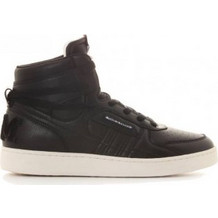 Franklin & Marshall Theta Base Ανδρικά Sneakers Μποτάκια Μαύρα FHIG0001S-0003