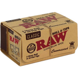 RAW Rolls & Tips Ρολό 5 Μέτρα με Τζιβάνες Σπαστές