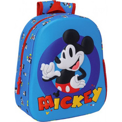 Safta Mickey Mouse Clubhouse Σχολική Τσάντα Πλάτης Νηπιαγωγείου Μπλε 622450890