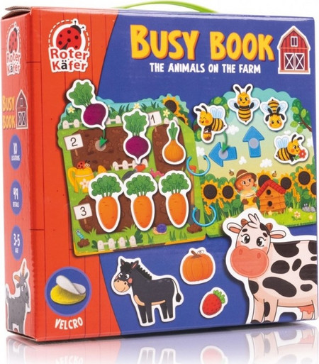 Busy Book με Velcro Ζωάκια στη φάρμα