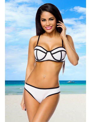 Γυναικείο Μαγιό - White Neoprene Bikini