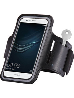 Θήκη Κινητού για Τρέξιμο 6 ΄Ίντσες - Armband Μαύρο
