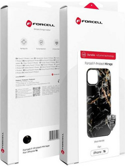 Forcell F-Protect Mirage - Θήκη με Υποστήριξη MagSafe για Apple iPhone 15 σε Μαύρο Χρώμα