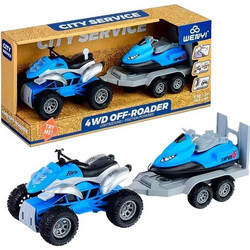 Γουρούνα Friction & Τρέιλερ Jet Ski με Ήχο & Φως