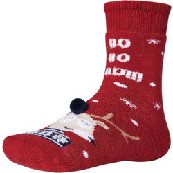 Παιδική Κάλτσα YSABEL MORA X-Mas Ho Ho Ho - Μπορντό