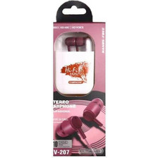 Elmcoei EV-207 Handsfree In-Ear 3.5mm Pink