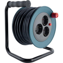 REV Cable Drum Mini 3-fold 10m Petrol/Black 0010042100
