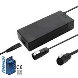 eWHEEL ΦΟΡΤΙΣΤΗΣ PREMIUM ΓΙΑ ΜΠΑΤΑΡΙΑ ΠΑΤΙΝΙΟΥ DUALTRON MINI 52V (58.8V) 2A ΒΥΣΜΑ LP16 BC-006