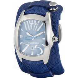 Chronotech Ανδρικό Ρολόι με Μπλε Δερμάτινο Λουράκι CT2039M-22