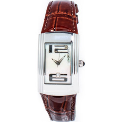 Chronotech Γυναικείο Ρολόι με Καφέ Δερμάτινο Λουράκι CT7017L-03