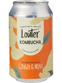 Kombucha με Τζίντζερ & Μέντα - Louter - 330ml