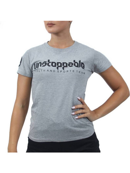 T-SHIRT UNSTOPPABLE Γκρί 23047 (H&S)