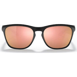 Oakley Manorburn OO9479 05 Αθλητικά Γυαλιά Ηλίου Τετράγωνα Κοκάλινα Μαύρα με Χρυσό Καθρέπτη Φακό