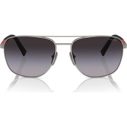 Prada Linea PR54YS 5AV09U Ανδρικά Γυαλιά Ηλίου Μάσκα Κοκάλινα Μαύρα με Μαύρο Degradee Φακό