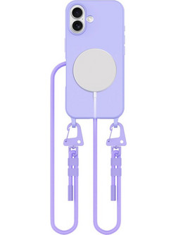 Tech-Protect MagNecklace MagSafe Case with Lanyard for iPhone 16 - Purple