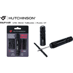 ΚΙΤ ΕΠΙΣΚΕΥΗΣ ΜΑΚΑΡΟΝΙΑ ΕΛΑΣΤΙΚΟΥ TUBELLESS HUTCHINSON REPAIR KIT PLUGS - 10 τεμ. και εργαλείο
