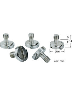 Kupo KS-061 - Βίδα 1/4'' μήκους 10mm με D-Ring (Σετ των 5τμχ)