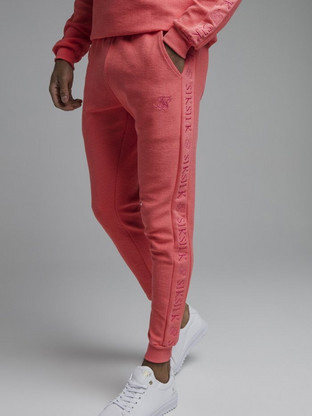 Siksilk Ανδρικό Παντελόνι Φόρμας με Λάστιχο Κόκκινο SS-19128
