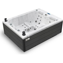 Υδρομασάζ Whirlpool Emerald 3 Ατόμων 216x165x78cm Κωδ. 3VAN0271 White Marble