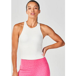 CORE MUSCLE BACK TANK - PEARL WHITE