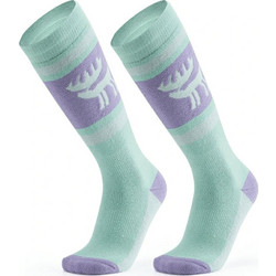 Rockbros Qunature 037202 Ski Socks Size 43-48 (L/XL) - purple-Green - (Qunature-037202)