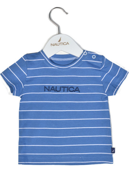T-Shirt Jersey Organic Design 11 Μπλε Ριγέ 80cm 9-12 μηνών