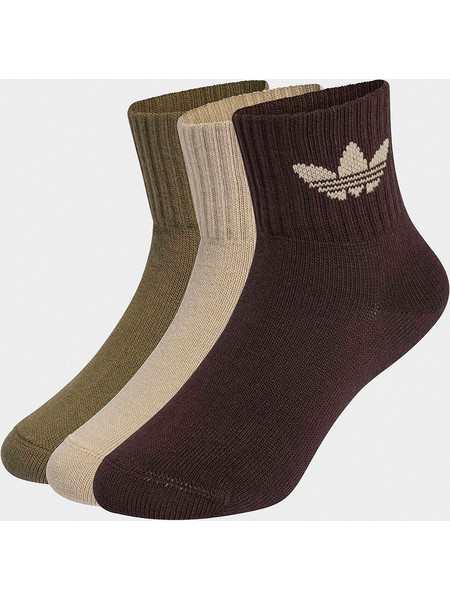 adidas Originals Mid Ankle 3 Pack Παιδικές Κάλτσες KC7919 STOKHA/OLISTR/AUCO