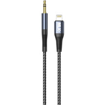 MLK+ AUX071 Braided AUX Cable 3.5mm Stereo Jack to Lightning (Male-Male) 1m
