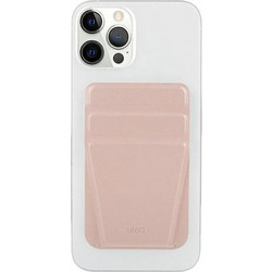 Uniq Lyft Magnetic Phone Holder Snap-On Stand And Card Holder Pink