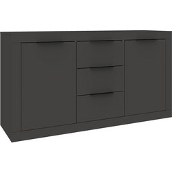 Μπουφές Doha pakoworld σε ανθρακί απόχρωση 150x45x80.5εκ 361-000102