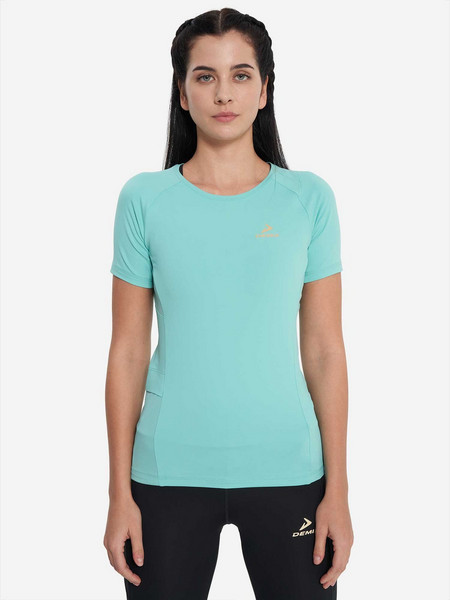 DEMIX Κοντομάνικη Μπλούζα W D Running Trail SS T-shirt GREEN γυναίκες
