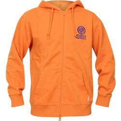 Franklin & Marshall Ανδρική Ζακέτα Fleece με Κουκούλα και Φερμουάρ Πορτοκαλί JM5063.000.2004P01-609