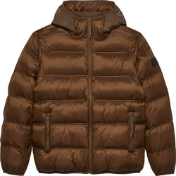 Tommy Jeans Ανδρικό Μπουφάν Χειμωνιάτικο Puffer Καφέ DM0DM22040-GVP
